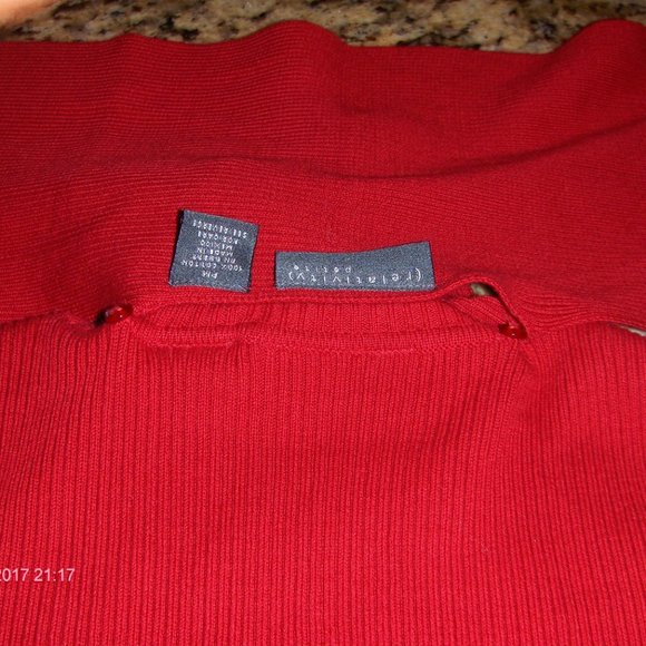 RELATIVITY Women's Vintage Red Sweater SIZE PETITE MEDIUM - Picture 12 of 12